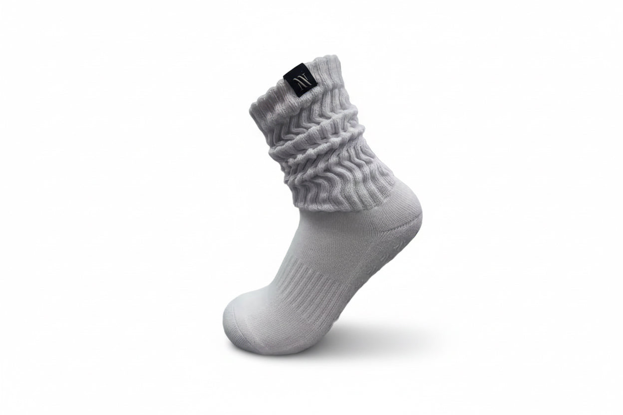 Cozy Scrunch Grip Socks
