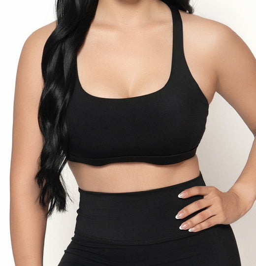 Strappy Crossover Back Bra