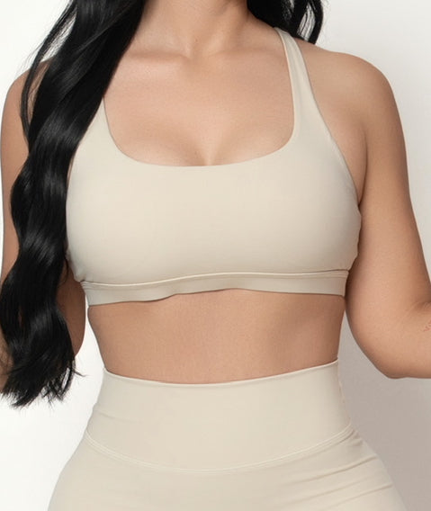 Strappy Crossover Back Bra
